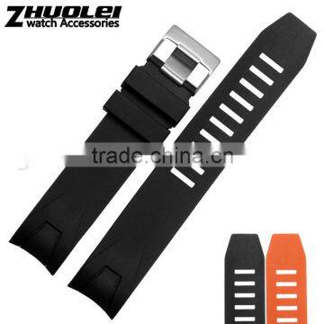 Hotsale 20|22mm new style waterproof rubber watch strap