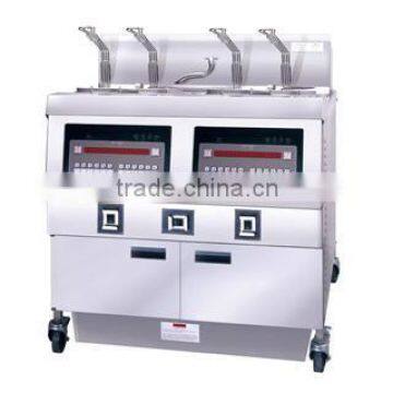 Stainless Steel 2 Tanks Commercial Gas Deep Fryer, Electric Fryer