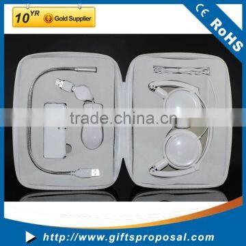 Computer Acessories Portable Charging USB Kits with Flat Mouse Headphone Light Pen USB Hub