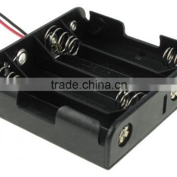 High quality 4 "AA" Battery Holder with Leads ,BH348 battery holder