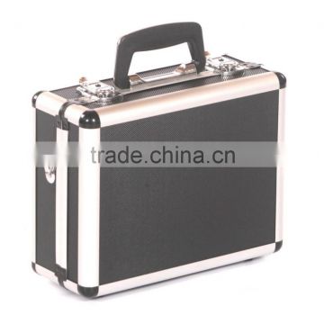 Crystal aluminium hard camera photography flight carry case storage box black