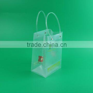 2016 Hot Sale pp Plastic Wine Bag Plastic Bag Carrying Handle for Drinks photo-2