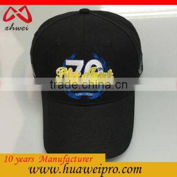 China factory custom high quality curve birm 6 panel 3d embroidery baseball cap