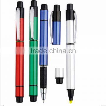 Promotional cap-off double side Highlighter Ball Pen/Ball Pen With Highlighter/Highlighter Ballpen                        
                                                Quality Choice
