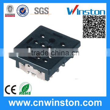 PY-14 General Miniature Black Color 300V 7A 14 Pins Electro-magnetic Industrial Relay Socket with CE