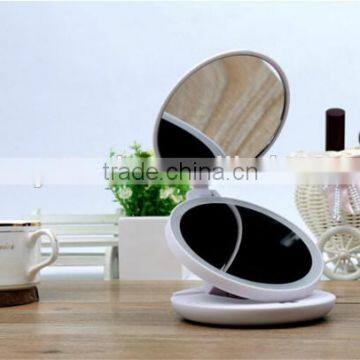 Plastic folding elegant salon mirrors with led lights