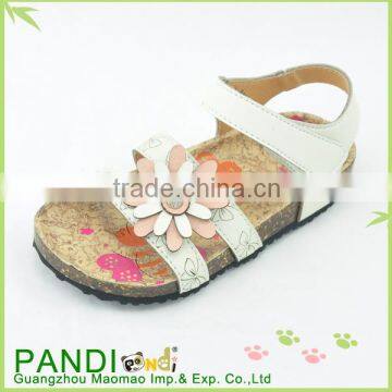 Best selling china cheap white flower girl sandals for dubai