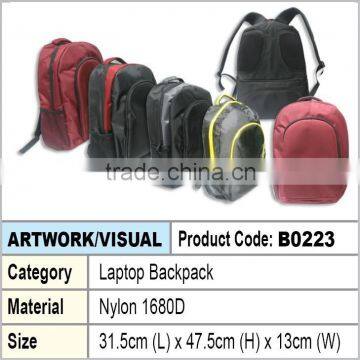 nylon laptop backpack