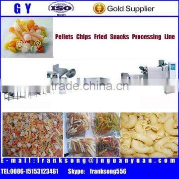 single-screw pellet chips and fried snacks food processing line