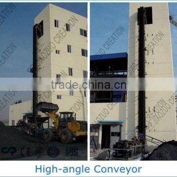 90 degree vertical bucket elevator handing conveyor system equioment