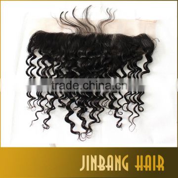 New premium 7A Silk Base Frontal Brazilian Deep Wave Full Frontal Lace Closure 13x4 Lace Frontal Closure With Baby Hair Silk Top