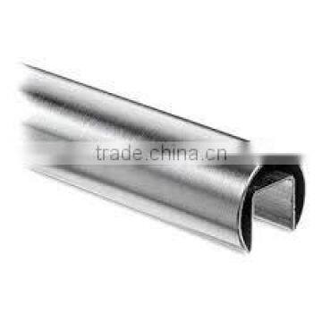 Round Square Stainless Steel Handrail for Frameless Glass Balustrade Railing