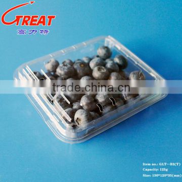 PET PVC Clear Clamshell Blister Plastic packaging container 125/250Gram