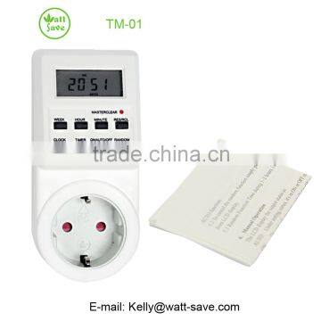 Programmable Digital Timer Socket Switch Europe Plug 16A 3680W photo-4