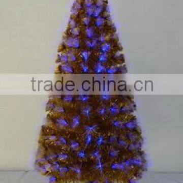 shiny gold fiber optical tree,blue plum blossom fiber xmas tree