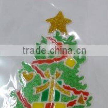 Colorful Snowflake Christmas Window Sticker,Christmas Window Decoration photo-2