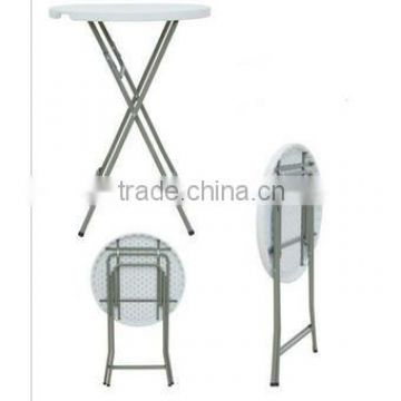 Folding plastic bar table