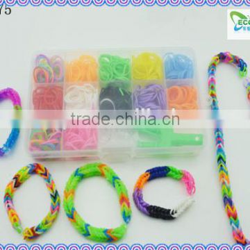 2014 Hot Fashion Elastic Rubber Bands DIY Rainbow Rubber Bracelets