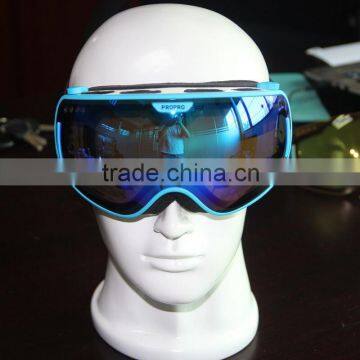 New Designed Best Selling Detachable Lens UV protected Anti-fog REVO PC Lens Big Spherical Ski Snowbow Goggles