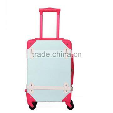 Vintage Lady Decorative Suitcase Hard Suitcase On Wheels