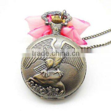 Engraving eagle pocket watch/ watch pendant