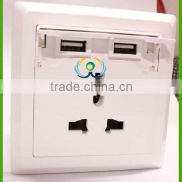 Hottest sell fast Duplex USB wall mount socket outlets