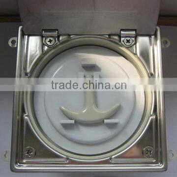 SS 304 15*15cm Shower Floor Long Drain With Cover And Handle photo-3