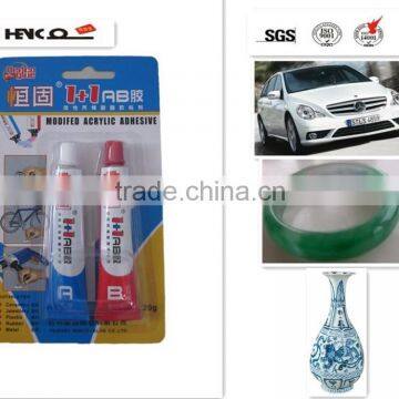 20gram Epoxy AB Glue for Metal Ceramic , High Performance Liquid Glue