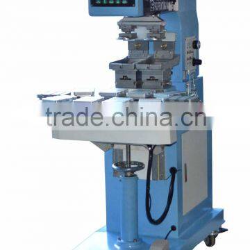  11.11 2-Color 10 working stations conveyor pad printer