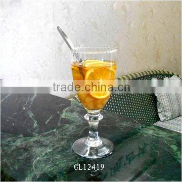 large short stem cold drink glass cup