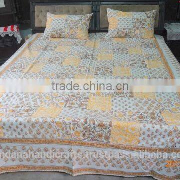 Mandala Tapestry Block Print Bed Spread