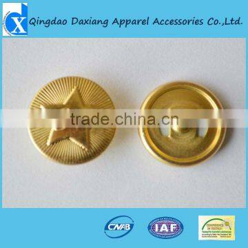 High end gold spring snap button