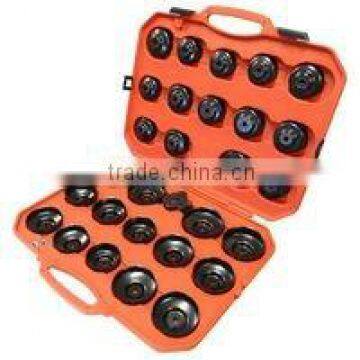 Cup-type oil filter wrench set