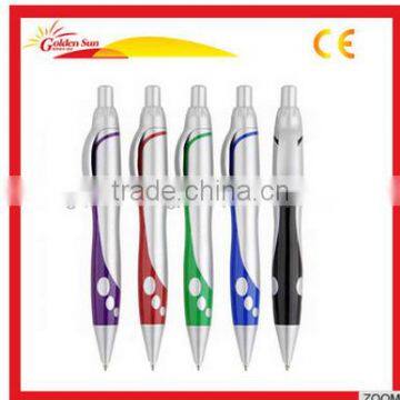 Best Quality Advertising Plastic Silver Ballpoint Pen