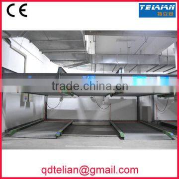intelligent double floor vertical-horizontal parking lot automated 2 deck lift-sliding car parking machinery equipment