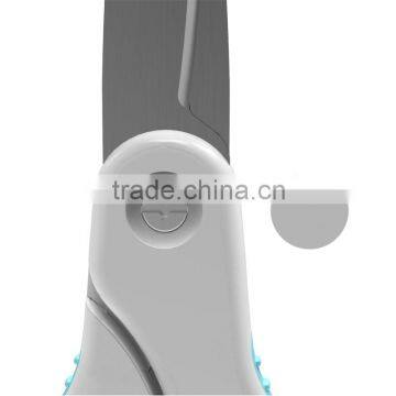 Plastic rubber plastic handle scissors made in China