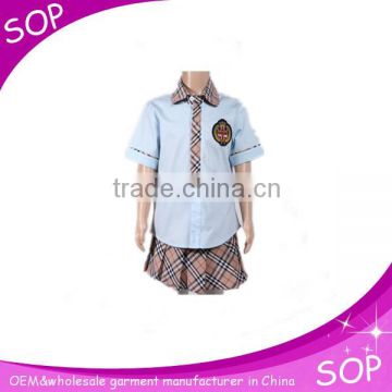 Customed models of school uniforms kids clothing