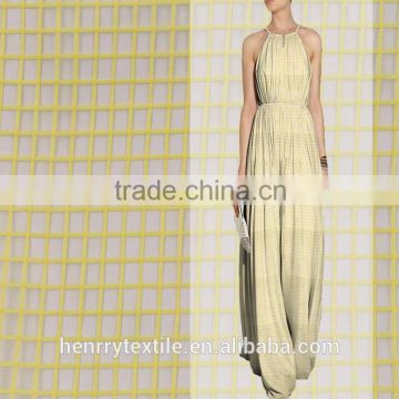 Hot sale check chiffon dress fabric