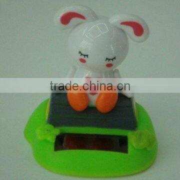 solar flip flap rabbit shape solar toy solar flip flap toy solar car decoration