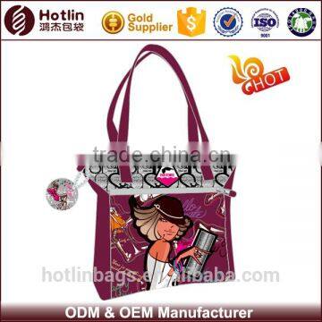 satin fashion sports hand shopping shoulder bag for girls