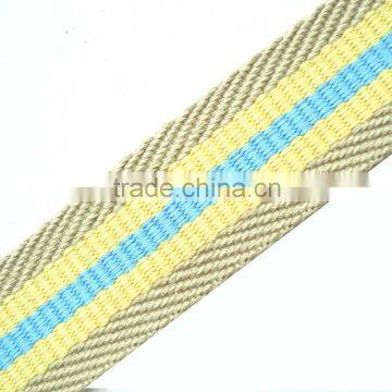 Designer fabric weave webbing trimming strap stripe