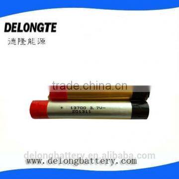 3.7v lipo e-cigarette battery 13700 e-cigarette battery 1100mah large capacity