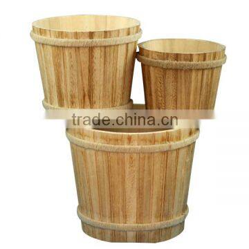 2016hot wholesale wooden buckets antique&foot massage wooden bucket&wooden buckets for sale