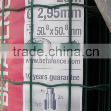 euro palisade fencing/plastic coated euro fence