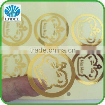 full color printing packaging clear label sticker,permanent adhesive clear sticker label