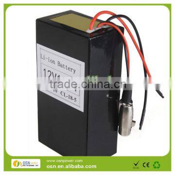 Nominal Voltage 11.1V Li-ion 12V 10Ah lithium ion battery pack