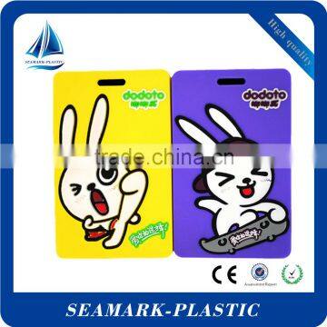 2016 Cheap Bulk Custom Made Rubber Luggage Tag With Insert Name Card