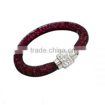 Hot Sale Fashion Multi-color Bio Magnetic Stardust Bracelet,mesh Crystal Charm Bracelet photo-2