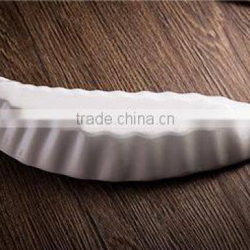 Porcelain Dinner Square White Irregular Plate for Restaurant Hotel Home photo-2