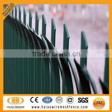 Direct factory China made galvanized & power coated palisade fencing